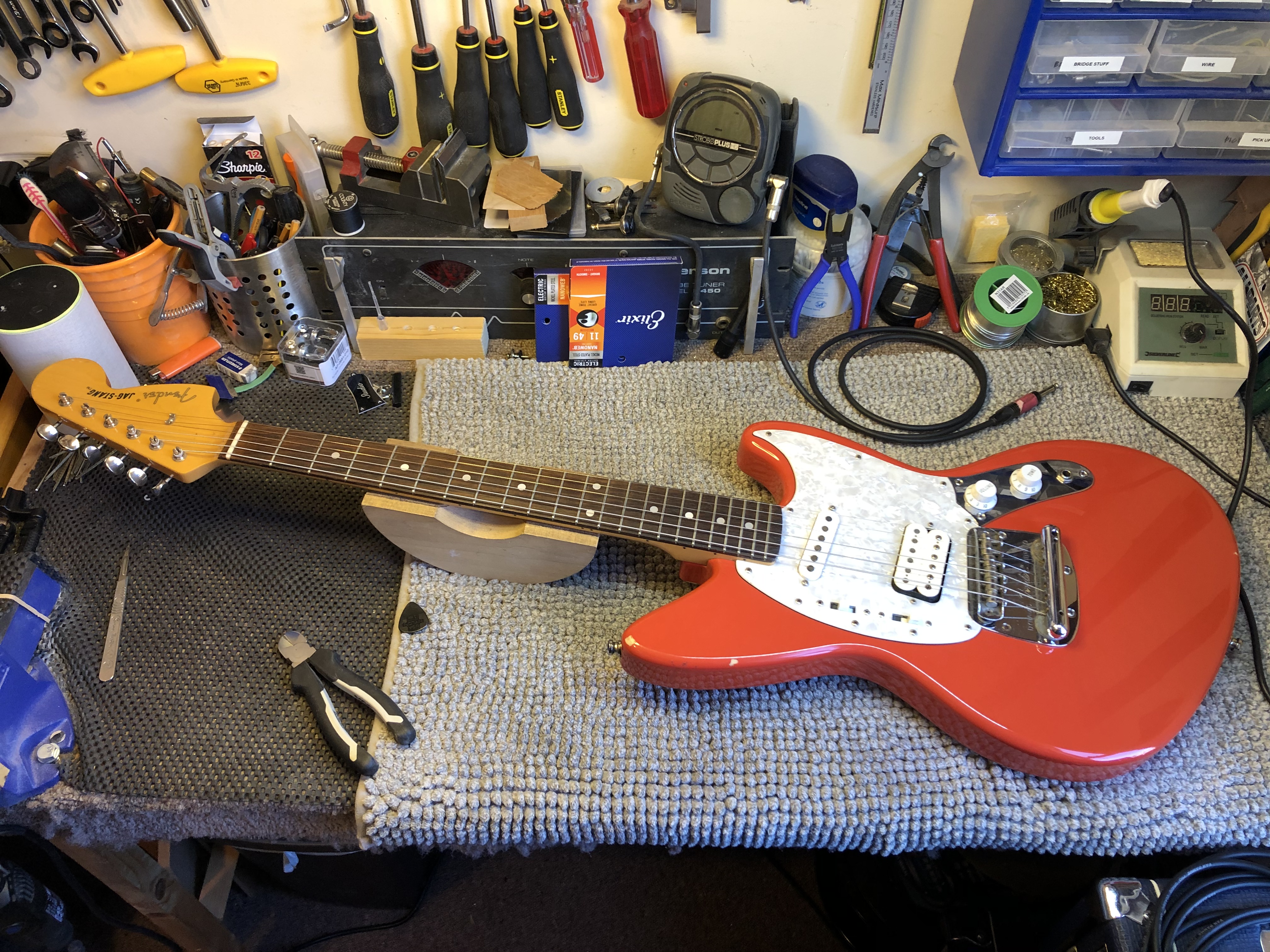 Fender Jag-stang Setup + Wiring Repair