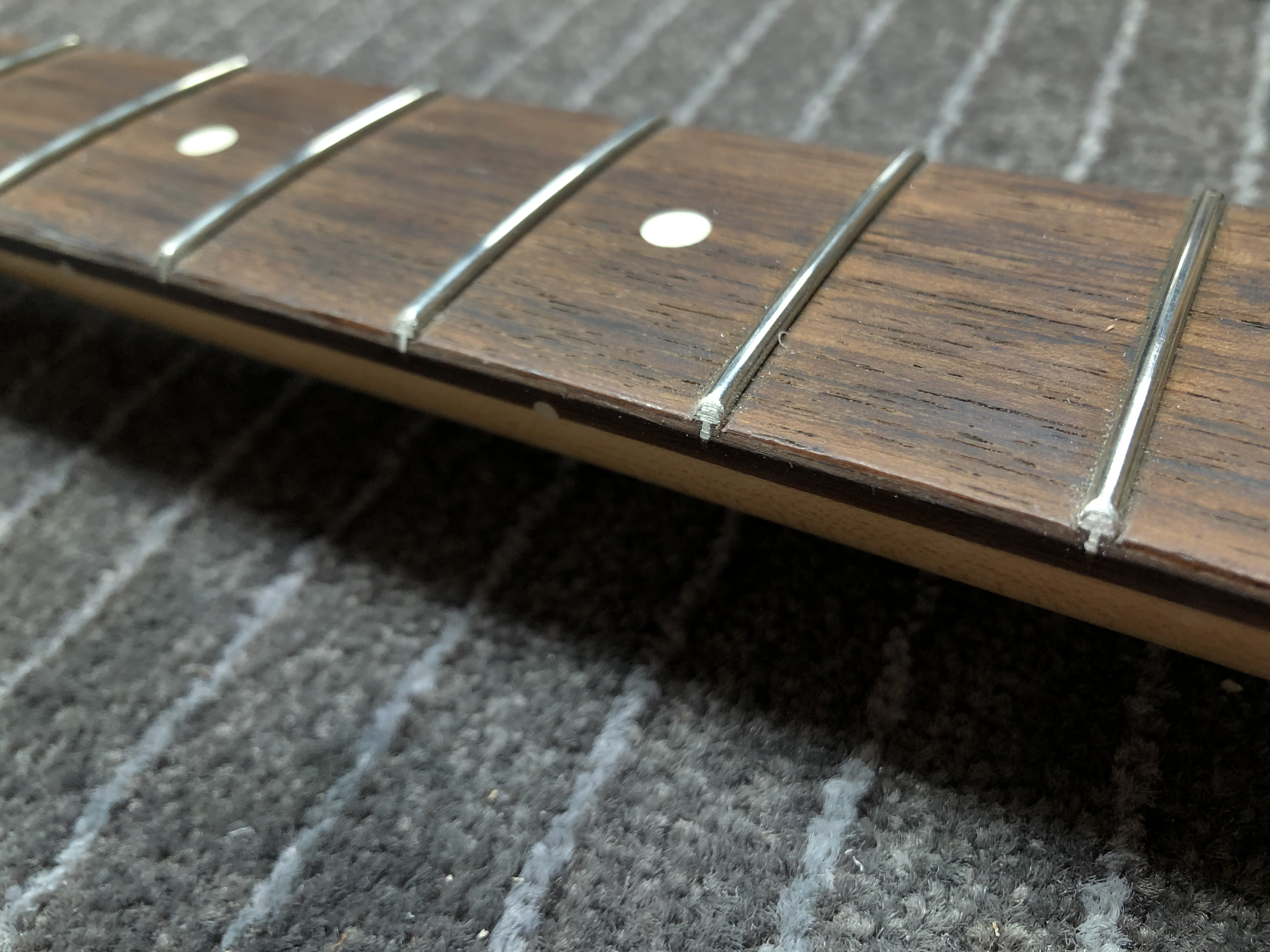 Telecaster With Sharp Fret Ends