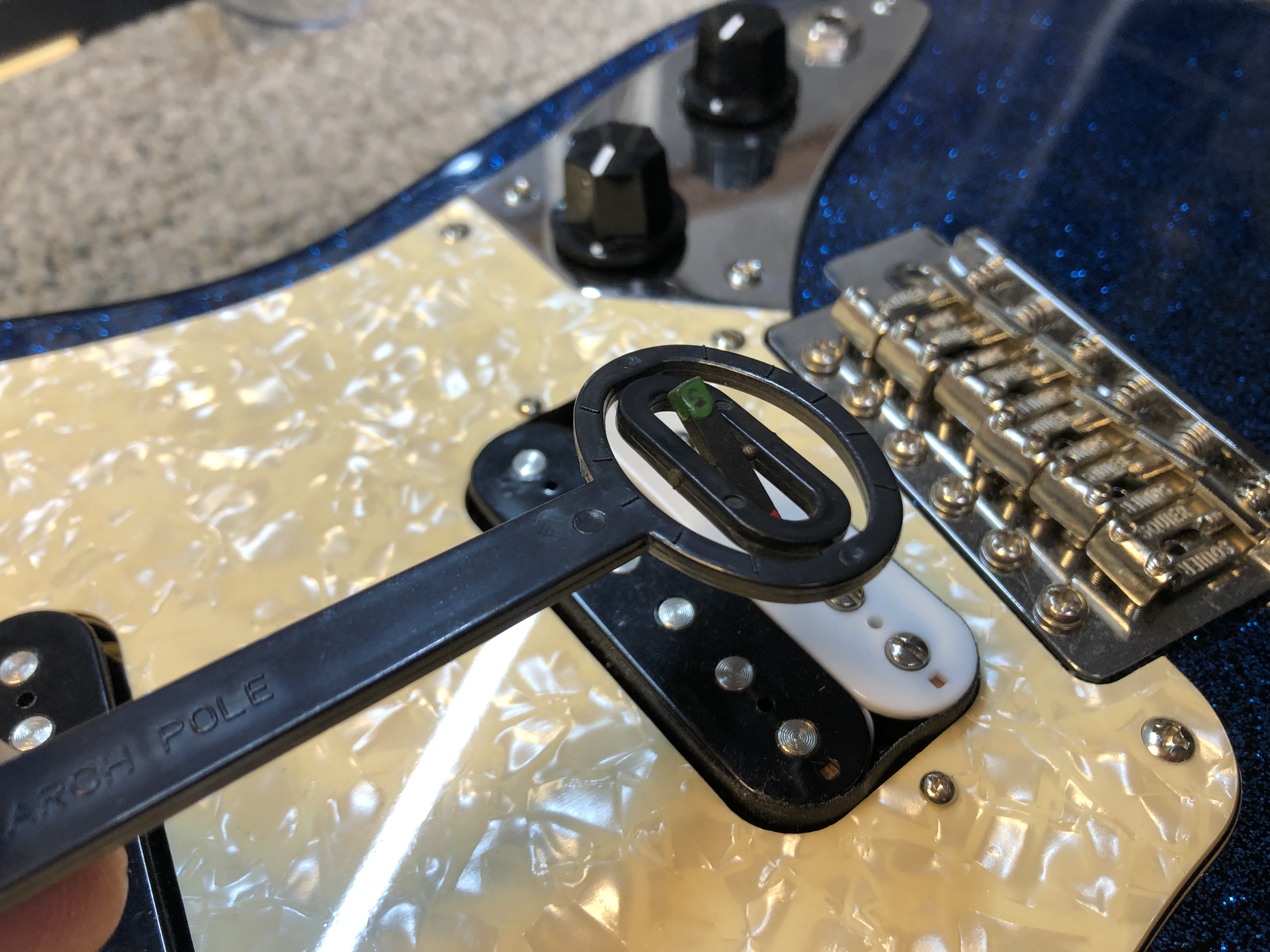 Setup, Bone Nut and Pickup Repair on Squire Super-Sonic